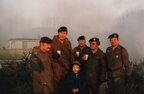 1978 - Htpm Bruder (Chef 1 Kp) und Fw der 1 Kp beim Weihnachtsbaumschlagen